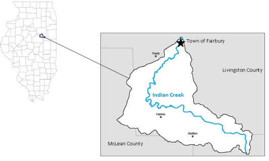 Indian Creek is a tributary of the Vermilion River and the Illinois River.