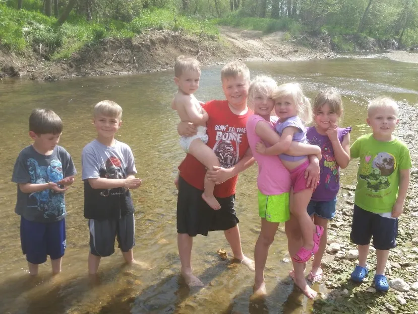 Grandchildren of John and Sandy Scherder in Peno Creek, Northeast Missouri