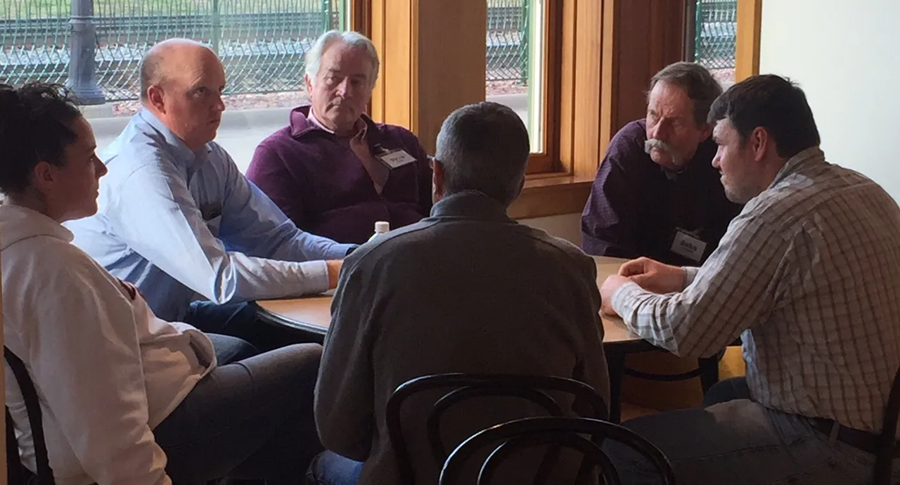 Farmers, an SWCD supervisor and biologists from Iowa, Wisconsin, Missouri and Minnesota discuss cover crops