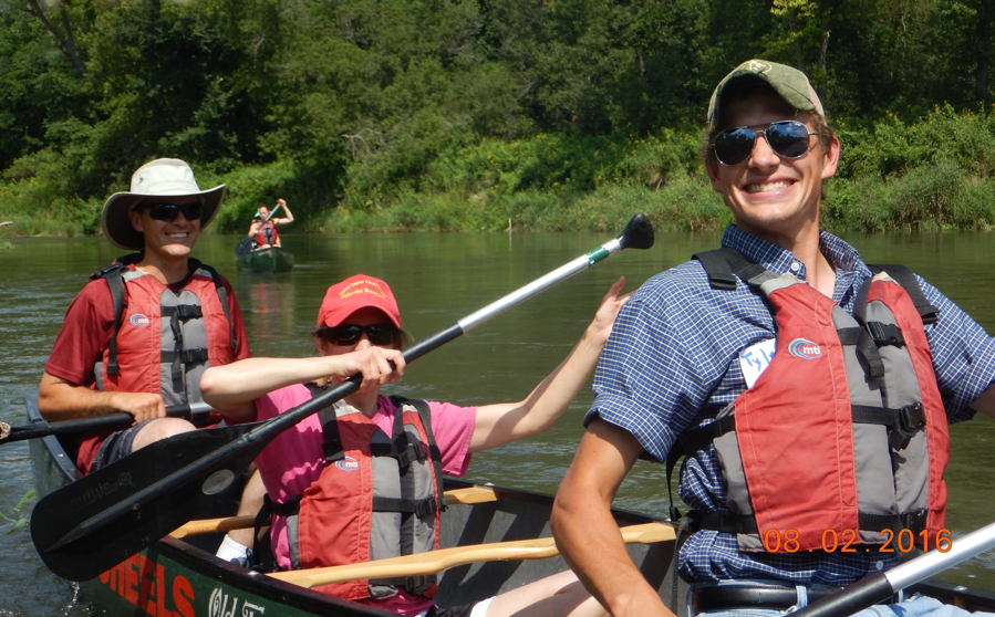 This workshop included paddling on the Root River, with local watershed leaders sharing information about the watershed's condition and work taking place.