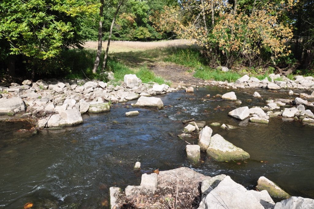 E Wrage dam_downstream lt side crossing 2013